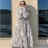 Fur Coat Women's Faux Long Winter Jacket Fashion Black White Leopard Print Fur Overcoat Female Loose Street Retro Outwear T220810