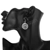 Boucles d'oreilles pendantes couleur argent 925 pour femmes, bijoux de tempérament, cercle en spirale assorti, cadeau d'anniversaire