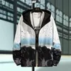 Herrenjacken "Jacke Männer Mode Frühling Herbst Casual Streetwear Hoodie Große Größe Kleidung Windjacke Mantel Männliche Outwear 7XL Manschette Styl