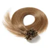 150S 1G/S Brezilya Bakire Füzyon İnsan Avrupa Saç Uzantıları Derin Kıvırcık Doku #2 #4 #6 Keratin Tırnak U Tip Saç Uzatma