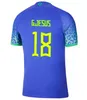 2022 Brazylijskie koszulki piłkarskie G. Jesus Casemiro Puchar Świata Vini Jr Brasil Martinelli Camiseta de Futbol Paqueta Bruno Firmino Casemiro T. Silva 22 23 Koszulka piłkarska