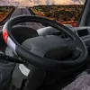 Truck Bus Car Steering Wheel Cover Diameter For 36 38 40 42 45 47 50Cm 7 Sizes Motion Diamond Steering Wheel Hand Bar Cape J220808