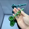 Pipe à fumer en verre Bongs à eau Nouvelle couleur Pipe en verre super grand marteau à 2 roues