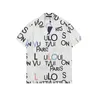 22ss Luxe Designer Shirts Herenmode Geometrische klassieke print zwart bowlingshirt Hawaii Bloemen Casual Shirts Mannen Slim Fit Shor243p