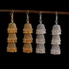 Dangle Earrings & Chandelier Women's Ethnic Retro Silver Color Bell Jhumka Wedding Jewelry Classic Vintage Alloy Tassel BijouxDangle Dan