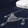 Çok renkli siyah akik kolye vintage 925 STERLING Gümüş Kadınlar Çin tarzı Marcasite Mücevher Aksesuarları