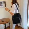 Cross Body Women Leisure Large Capacity Canvas Bag Ladies Commuter Tote Fashion Shoulder