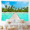 Paisaje natural Bosque Lago Océano Impresión Alfombra Colgante de pared Toalla de playa Manta Picnic Decoración del hogar Dormitorio J220804