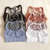 Lu Yoga Bra Women Sports Bra Shake Proof RunningWorkout Gym Top Tank Fitness Shirt Vest