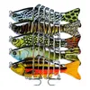 100 мм 15,5 г Многоцветь рыбные крючки твердые приманки приманки 6# тройные крючки многоцветная смешанная пластиковая рыболовная шестерня 5 кусочков / лот WHB-2