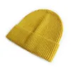 M453 automne hiver chapeau pour enfants tricoté couleur bonbon crâne casquettes enfants bonnets chauds garçons filles chapeaux décontractés