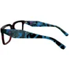 Neueste Unisex-Brille mit quadratischem Plankenrahmen, Patchwork, türkisfarbenes Bein, 10yf, Spr. 5218140, individuelles Design, Vollrand für Korrektion, Su8385947