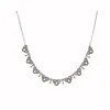 925 Silver Marcasite Necklace In The Shape of A Cookie for Women Vintage Jewelry Accessories