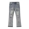 Män jeans män vintage hip hop streetwear rak rippade fairy grunge breda ben byxor denim byxor mitt midja överdimensionerade klädselar