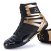 Sapatos de boxe profissionais masculinos tênis de luxo ao ar livre peso leve luta antiderrapante 220811