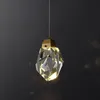 Lampy wiszące Postmoderniste Light Luksusowy miedź kryształ żyrandol prosty retro moda restauracyjna BARDOSKA NORDIC MAŁY MAMANDELIERPENTANT