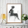 Современная сексуальная девушка с ноутбуком Canvas Painting Nordic Decor Wall Art Art Churning Woman Posters and Prints для гостиной