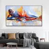 Pittura su tela astratta Poster Buddha Lord Pittura a olio Stile religioso Stampa Wall Art Picture for Living Room Dector