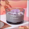 Kerzen Home Decor Garten Kristallglas Kerze Badezimmer Deodorant Duft handgemachte Sojawachs Aromatherapie Großhandel Drop Dhuti