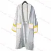 Kvinnor Jacquard Bath Robes 7 Färger Personlighet Charm Sleep Robe Sexig Deep V Par Sleepwear Pyjamas Set