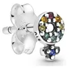 Andy Jewel 925 Sterling Silver Beads My Girl Pride Single Stud Earring Charms past European Pandora Style Jewelry armbanden ketting 298550