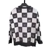 22SS France New Classic Man Mulheres Mulheres Lattice Sweater Early Autumn Winter Limited Knitting Crewneck Pullover Street Fashion Casual Sweatshirt TJammy003