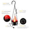 Strings Hanging Electric Simulation Flame Lamp Halloween Decoration Bonfire Brazier 3D Dynamic Christmas Projector LightsLED LED