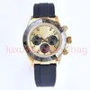 SW Men's luxury watch 41mm oyster permanent black rubber strap sapphire crystal waterproof stainless steel automatic mechanical watch