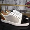 Designer Sneakers Red Sole Casual Shoes Men Women Trainers Suede Leather Sneaker Studded Spikes Sneaker Low Cut Shoe