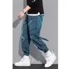 Pantalones de carga para hombre Moda Hip Hop Pantalones multibolsillos Ropa de calle de moda Pantalones de chándal sólidos Pantalones Casuales Para Hombre 220811