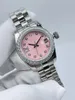 Women Designer van hoge kwaliteit WAARSCHAPPEN 26 mm Diamanten Kijk Pink Ladies Automatische mechanische beweging Woman Wirstwatch Montre Reloj