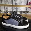 Sneaker da uomo di design Scarpe da ginnastica con rivetti di marca Scarpe da ginnastica con plateau alla moda Spikes Scarpe in pelle scamosciata Scarpe piatte a taglio basso con scatola