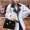 European Fur Coat 2022 New Winter Fashion Long Sleeve Ladies Toka Double Face Wool Leather Warm Casual Elegant Women Fur Jacket T220810