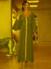 Roupas étnicas Ramadan Eid Mubarak Kaftans Vestidos de noite para mulheres cetim abaya dubai peru islâmico árabe muçulmano manto djellaba femme