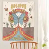 Retro vlinderzon en maan tapijt Boheemse kamer decoratie Koreaanse stijl muur tapijten slaapzalen essentials hanger J220804