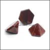 Steen losse kralen sieraden natuurlijke kristal piramide gezicht acc mineraal standbeeld ornament huizendecoratie drop levering dhc6q