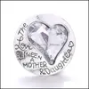 Cierres Ganchos Hallazgos de joyería Componentes Letras Metal Forma de corazón Botón a presión 18Mm Broches Bu Dhrnz