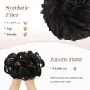 Niechlujne bułki włosy Tusled Updo Buns Extension 3pcs/Lot Elastic Bande Curly Scrunchies for Women LS14