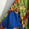 Барокко флора Женщины спят одежда модная мягкая сенсорная баня творческая регулируемая поясная ночная рубашка