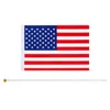 기타 이벤트 파티 용품 American Cake Topper US Flag Stick Parades World Cup International Festival Events USA Country Flags for Decoot