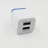 2.1A AC 2 Plastic USB Power Adapter Charger Dual USB Wall Horder لهواتف Samsung/iPhone/HTC/Android