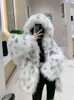 2022 Dames Winter Fashion Faux Fur Warm Jackets Vrouw Dikke Warm Hooded Coats Ladies Dames Imitatie Fur Loose Outdarse G158 T220810