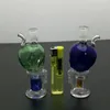 Glass Pipes Smoking Manufacture Hand-blown hookah Mini Color Matching skeleton glass water bottle