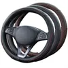 Cow Leather Car Steering Wrap For 3738 Cm 145 "15" M Size Nonslip Braid On Steering Wheel Hand Bar Protector J220808