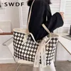 HBP Crossbody Bags Evening Bag SWDF NIEUW DIAMAND LATTICE grote Shopper Tote Schoudertassen voor vrouwen Merkontwerper Plaid Work Ladies Handtassen Spring 220811