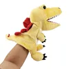 Nowa kreskówka Open Mouth Tyrannosaurus REX Hand Hand Puppet rodzic-dziecko Interaktywne dinozaur Plush Doll Toy Wczesna edukacja Prezent dla dzieci