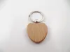 Wooden Keychain Carving DIY Keychains Festive Round shape keychain Pendant Bank Key Ring Creative Buckle