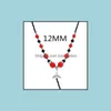 Anh￤nger Halskette Anh￤nger Schmuck Mode-Nationalstil T￼rkis Perlen Snap Halskette 55 cm Fit DIY 12 mm 18mm Butto Dh58i