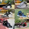 Jumpman 1 1S High Sports Basketball Buty Men Kobiety UNC Stage Haze Fragment Bio Hack 2.0 Patent Patent Electro Orange Hyper Royal Dark Mocha Treakers