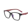 Lunettes de soleil de mode Cadres de lunettes Cadre Nerd Myopie Lunettes optiques Spectacle carré pour femmes hommes Jambes de grain de bois GlassesFashion